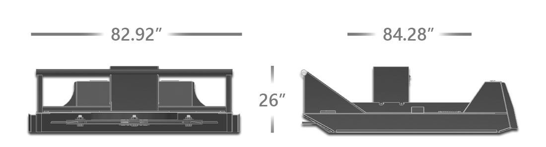 Skid Steer Brush Mower Dimensions