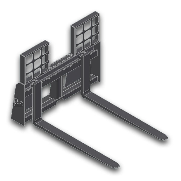 Skid Steer Pallet Fork Attachment